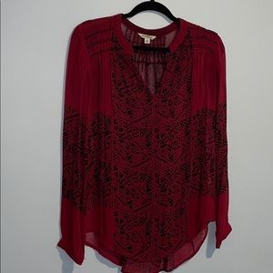 Lucky Sheer Long Sleeve Blouse (Small)